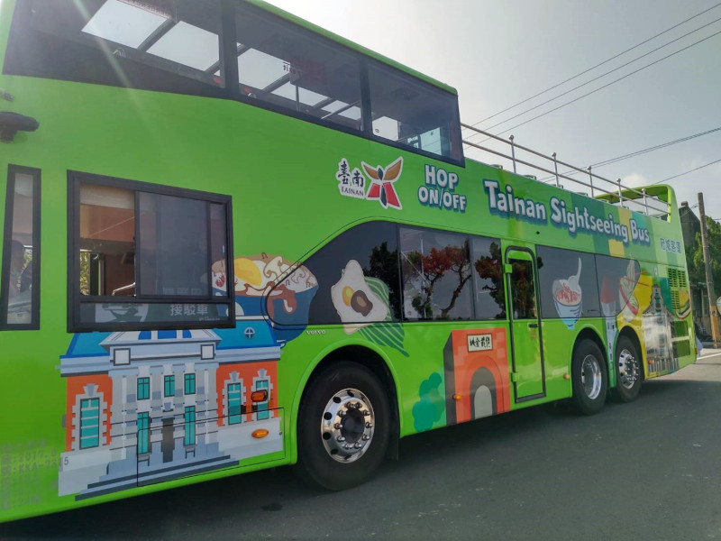 台南雙層觀光巴士。   圖：台南觀旅局／提供