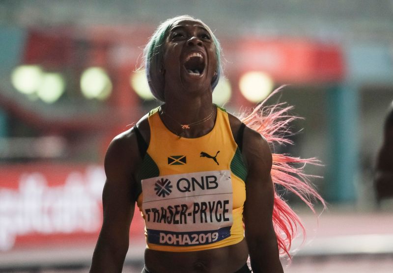 牙買加短跑女將Shelly-Ann Fraser-Pryce。   圖／美聯社／達志影像
