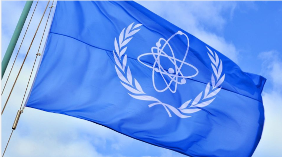 國際原能總署（IAEA）旗幟。   圖: 翻攝自IAEA臉書（資料照）