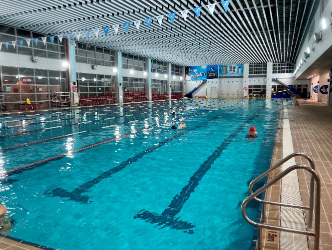 9月憑教師軍人證免費使用新北運動中心泳池。   圖：新北市體育處提供