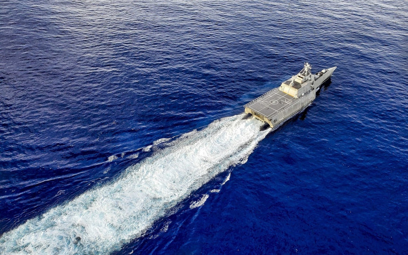 濱海戰鬥艦「杜爾沙號(LCS-16)」。   圖：翻攝 U.S. Pacific Fleet推特
