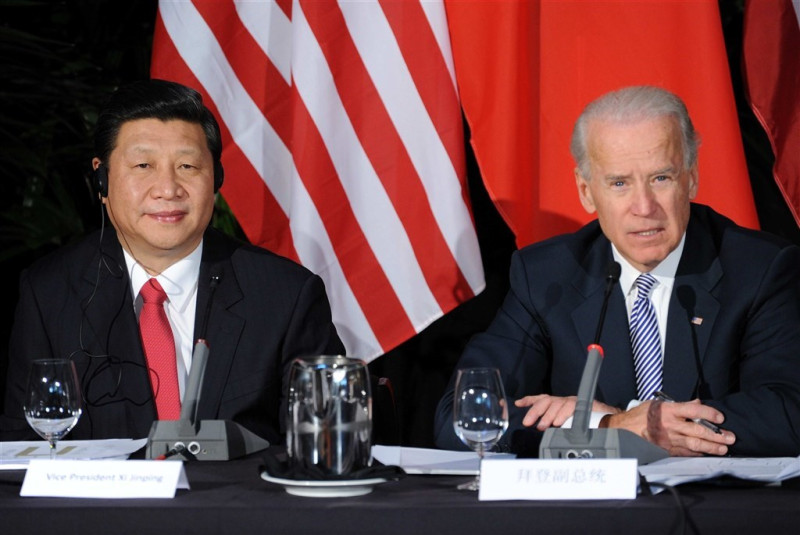 圖為中國國家主席習近平和美國總統拜登於 2012 年見面會。   圖 : 翻攝自中新社