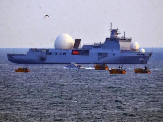 印度海軍10日讓「北極星號(Dhruv)」導彈監測船正式服役，使印度成為繼美國、俄羅斯、法國、中國之後，第5個擁有核導彈監測船的國家。   圖：翻攝新浪網