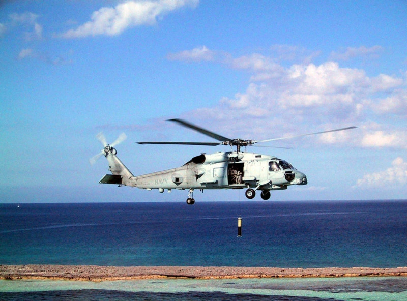 MH－60R海鷹（SeaHawk）反潛直升機。   圖：擷取自維基百科（資料照）