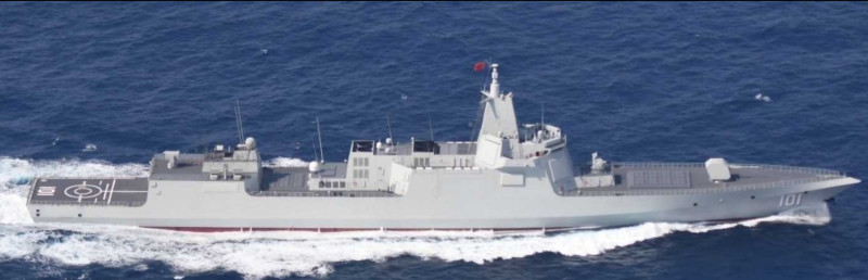 055型飛彈驅逐艦是中國人民解放軍海軍第四代驅逐艦。   圖：擷取自維基百科