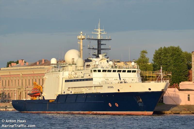 俄羅斯海軍偵查船「揚塔爾號」( Yantar )   圖源:Marine Traffic