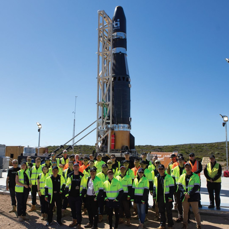 台灣自製商用火箭「飛鼠一號」(HAPITF-1)原定15日在南澳發射，但在倒數階段發現一個系統未順利連線，放棄發射作業進入安全狀態，進行後續評估。   圖：翻攝Southern Launch臉書(資料照片)