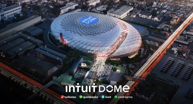 快艇隊打造新主場Intuit Dome。   圖／取自Intuit Dome推特