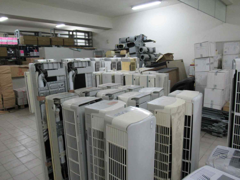 嘉義地檢署29日拍賣冷氣89台，含室內機。   圖：嘉義地檢署/提供