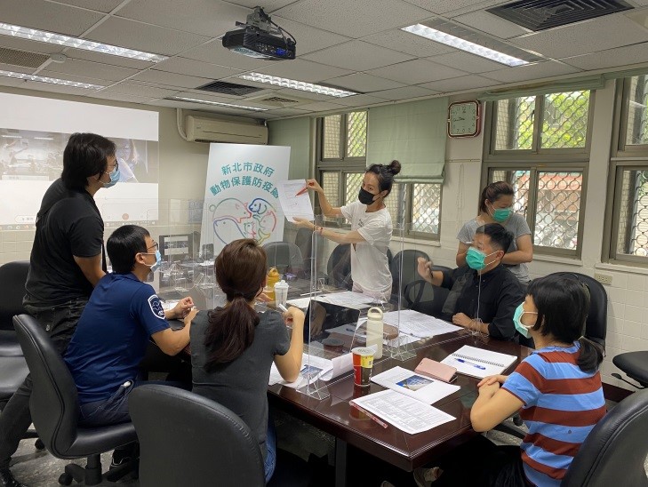 瑞芳動物之家規劃設計討論會議，動保團體台灣防止虐待動物協會到場參與。   圖：新北市動保處提供