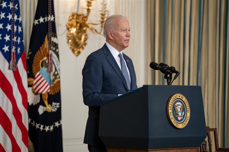 美國總統拜登（Joe Biden）13日與烏克蘭總統澤連斯基熱線通話。   圖：取自WhiteHouse臉書（資料照）