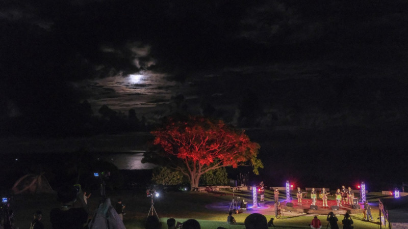 線上月光‧海音樂會讓大家在螢幕前也能欣賞心心念念的月光海及感受音樂會氛圍。   圖：東管處／提供