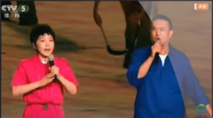 中國全運會日前開幕，不料卻有藝人高唱著名紅歌「社會主義好」。   圖：翻攝自CCTV