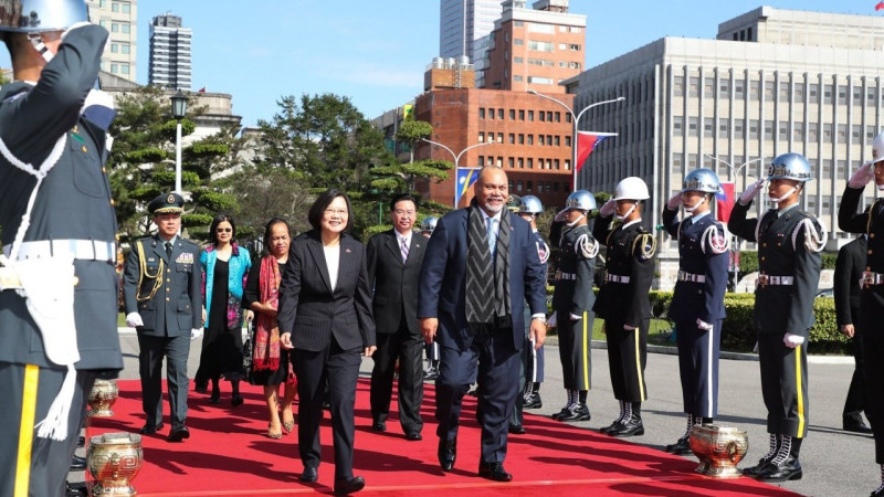 我國友邦諾魯總統安格明在聯大總辯論的影片中提到感謝台灣協助抗疫，並力挺台灣加入聯合國。   圖：擷取自外交部推特（資料照）
