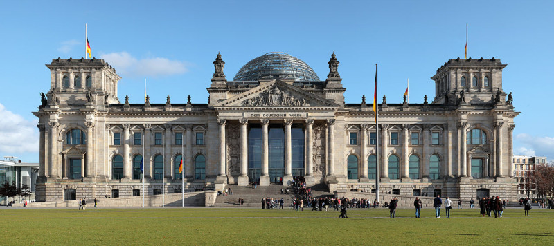 德國明天就要舉行國會大選，俄羅斯網軍攻擊也十分猖獗   圖：德帝國議會大廈。Matthew Field提供/GFDL 1.2