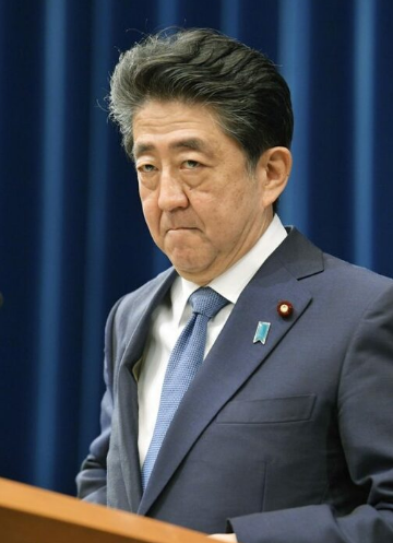 日本前首相安倍晉三。   圖 : 翻攝自環球網