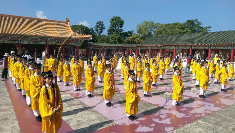 高雄左營孔廟祭孔大典。   圖：翻攝高雄市左營孔廟臉書