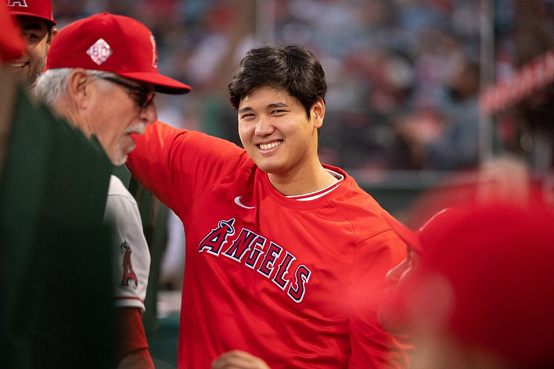 天使隊日籍二刀流大谷翔平。   圖／取自天使隊推特