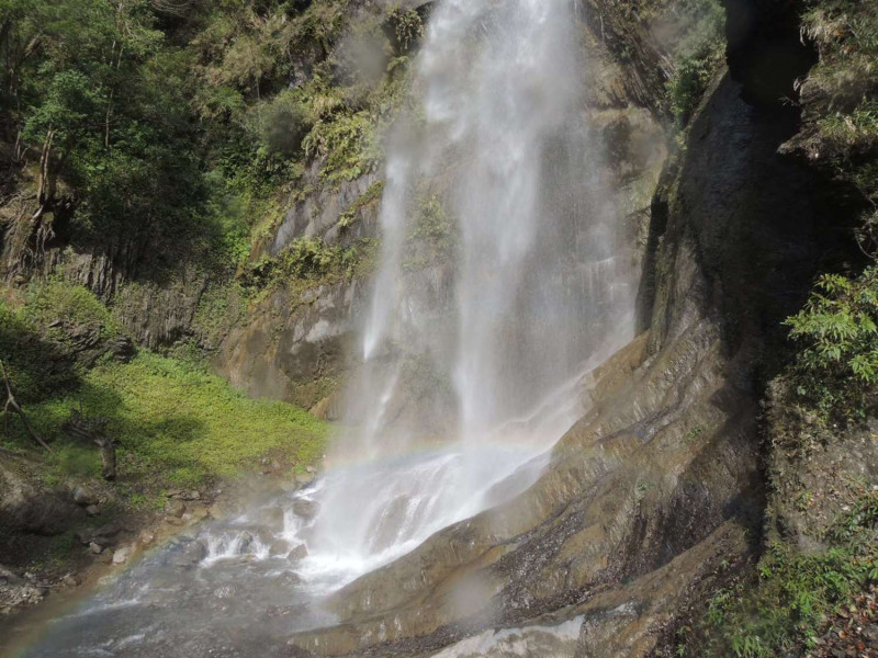 奧萬大國家森林遊樂區飛瀑。   圖：林務局／提供