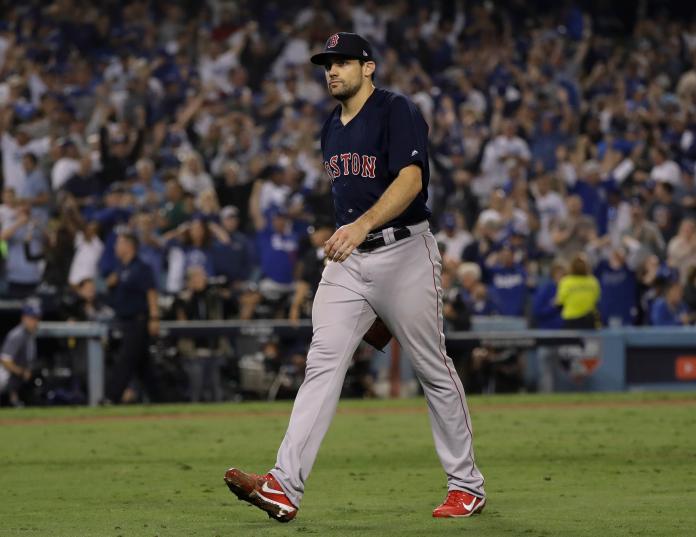 紅襪先發投手Nathan Eovaldi。   圖／美聯社／達志影像