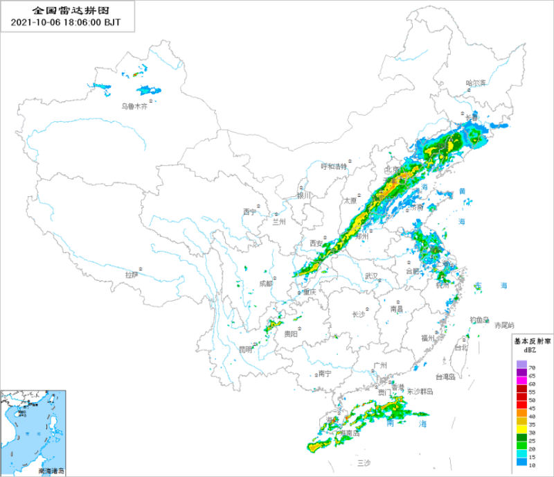 中國大陸雨帶滯留，強降雨造成地質崩塌，持續發布「黃色預警」。   圖：翻攝中國中央氣象台