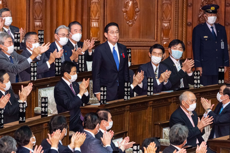 日本新任首相岸田文雄。   圖 : 翻攝自岸田文雄推特