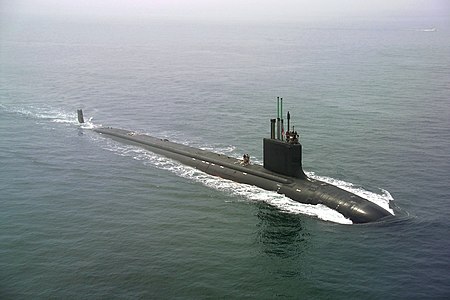 SSN-774維吉尼亞號核動力攻擊潛艦。   圖： 翻攝維基百科