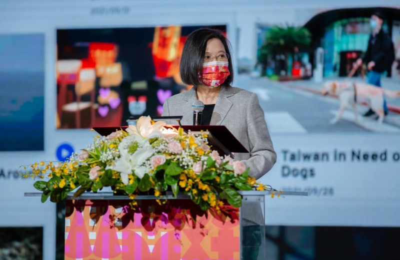 總統蔡英文17日出席「台灣文化協會100年紀念會」。   圖：翻攝蔡英文 Tsai Ing-wen臉書