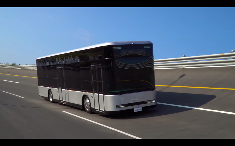 電動巴士Model T。   圖：翻攝自鴻海youtube