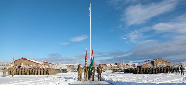 美印兩國間規模最大的聯合軍事訓練和防務合作活動「Yudh Abhyas」演習，15日在美國阿拉斯加展開。   圖：翻攝美國陸軍官網