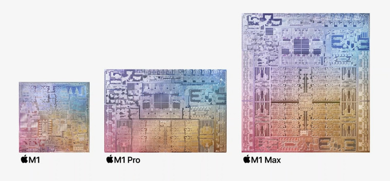 蘋果三代晶片比較。   圖：截取自直播