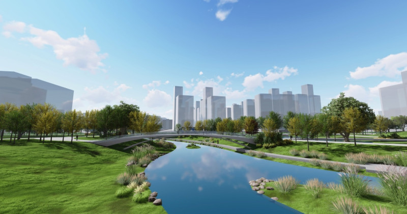 貴子坑溪三部曲，2025年展現水岸環境新風貌。   圖：新北市水利局提供