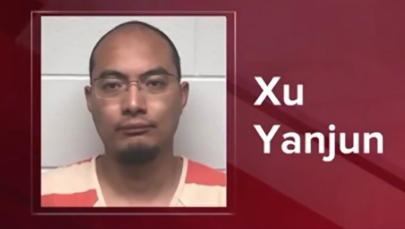 第一位被引渡至美國接受審判的中國政府情報員徐延軍（音譯，Xu Yanjun）。   圖：擷取自推特@Sunny011120