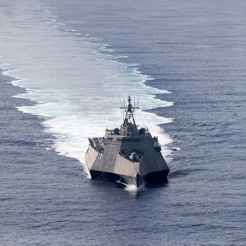 美軍濱海戰鬥艦「杜爾沙號(LCS-16)」。   圖：翻攝U.S. Pacific Fleet臉書