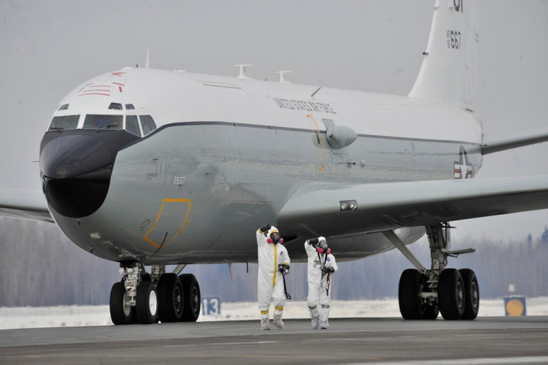 美國空軍「WC-135W不死鳳凰」核偵察機。   圖：翻攝Offutt Air Force Base官網