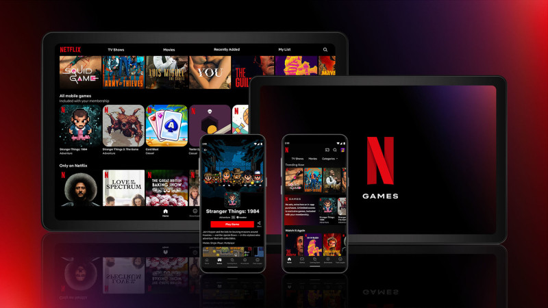 Netflix宣布，訂閱用戶可透Netflix app下載5款獨家手遊。   圖：翻攝自Netflix官網