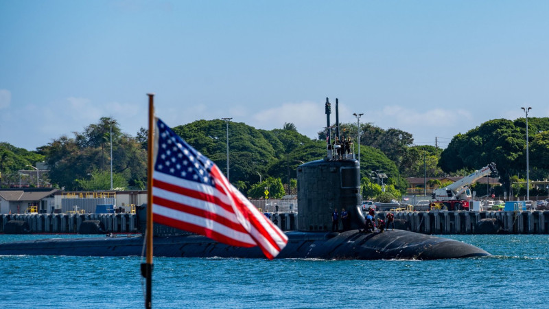 美軍太平洋艦隊司令部宣布將「維吉尼亞級」核動力攻擊潛艦「北卡羅萊納號(SSN-777)」部署到第7艦隊巡防區域。   圖：翻攝 U.S. Pacific Fleet推特