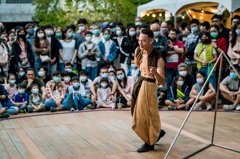 森山市集街頭藝人表演。   圖：台南觀旅局／提供