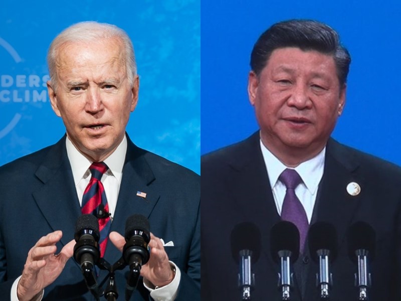 美國總統拜登（左）與中國國家主席習近平（右）。   圖 : 新頭殼合成（資料照）