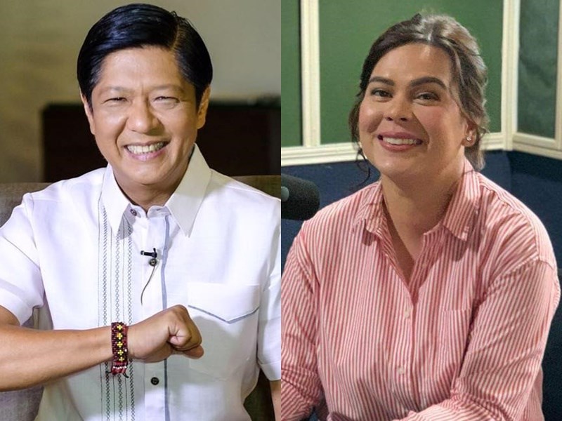 菲律賓總統杜特蒂長女薩拉（右）13日遞交副總統參選文件，成為前總統馬可仕獨子小馬可仕（左）競選副手。（左圖取自facebook.com/BongbongMarcos，右圖取自facebook.com/MayorIndaySaraDuterteOfficial）   圖：中央社提供