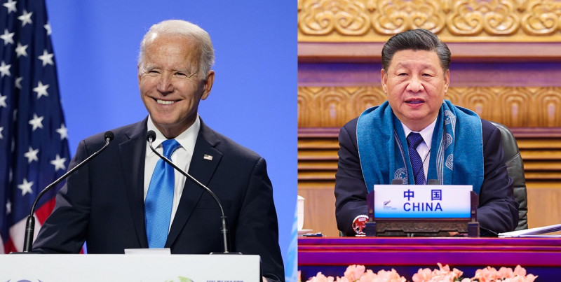 世界最大的2個經濟體領導人－－美國總統拜登（左圖，翻攝自臉書），將與中國領導人習近平（右圖，翻攝自中國政府網）舉辦視訊高峰會，備受國際矚目。   圖：新頭殼合成