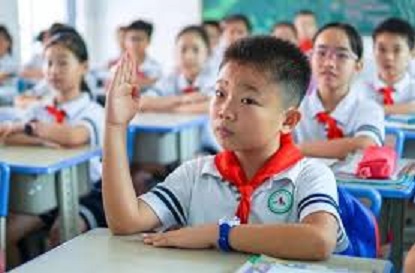 中國的小學生。   圖 : 翻攝自搜狐