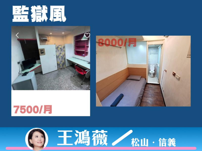 台北市議員王鴻薇關注北市租屋市場問題。   圖：王鴻薇辦公室 / 提供