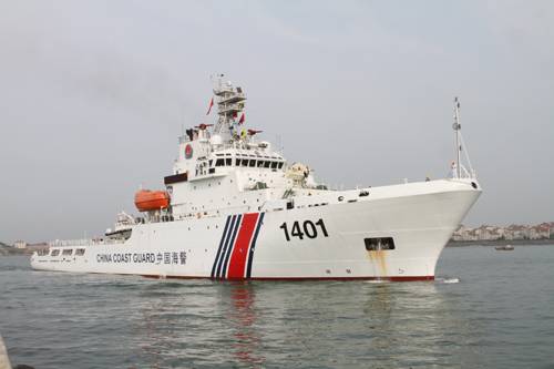 中國海警4000噸級執法船「1401」。   圖：翻攝中國海警局官網