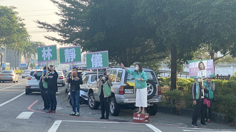 台中市第二選區立委補選民進黨候選人林靜儀，坦言選舉看板遭人施壓而不能刊登   圖：林靜儀競選總部／提供（資料照片）