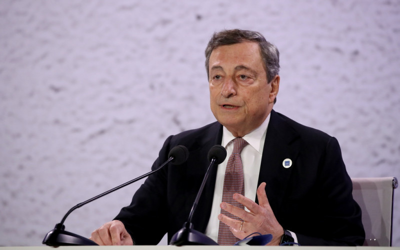 義大利總理德拉吉（Mario Draghi）今年2月上任以來，第3次否決中資收購義大利企業。   圖 : 路透社/達志影像 