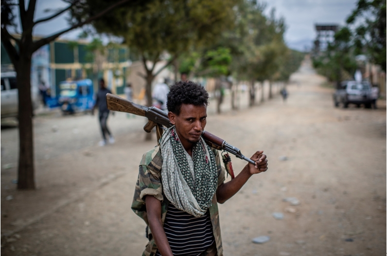 衣索匹亞提人陣（TPLF）軍人。   圖：達志影像/美聯社