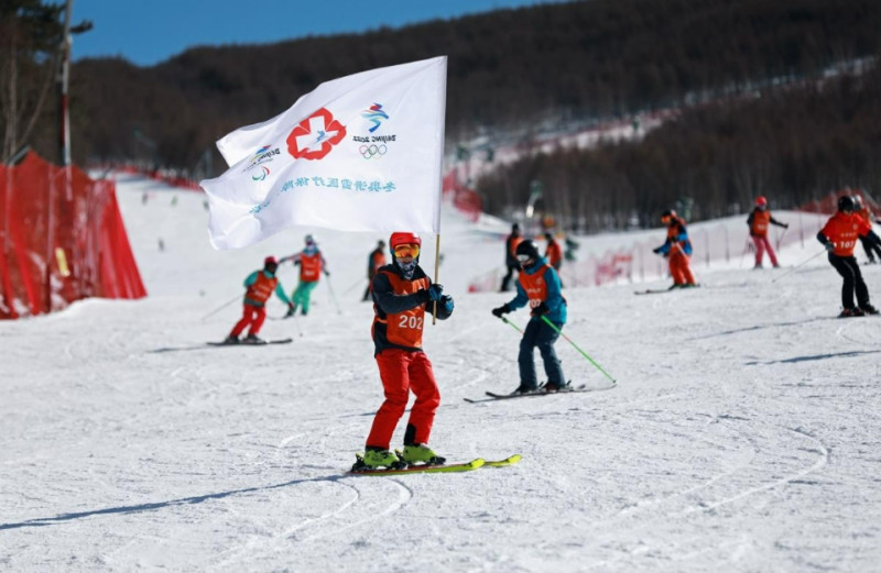 因天氣因素，北京冬奧比賽滑雪道多使用人造雪。（示意圖）   圖：翻攝自北京2022年冬奧會和冬殘奧會組織委員會網站（資料照）