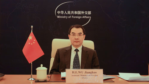 中國外交部部長助理吳江浩。   圖:中國外交部網站