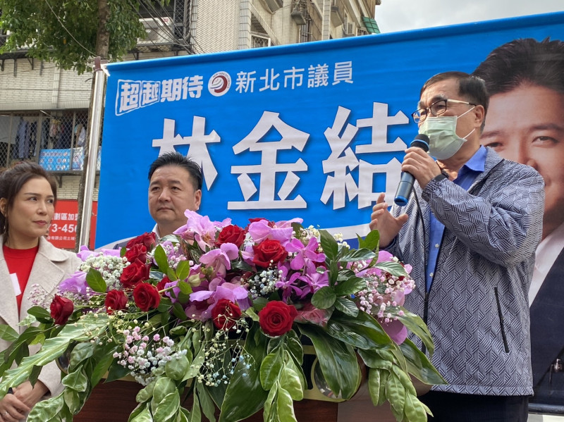 前新北市副市長李四川到場祝賀及致詞。   圖：林金結提供